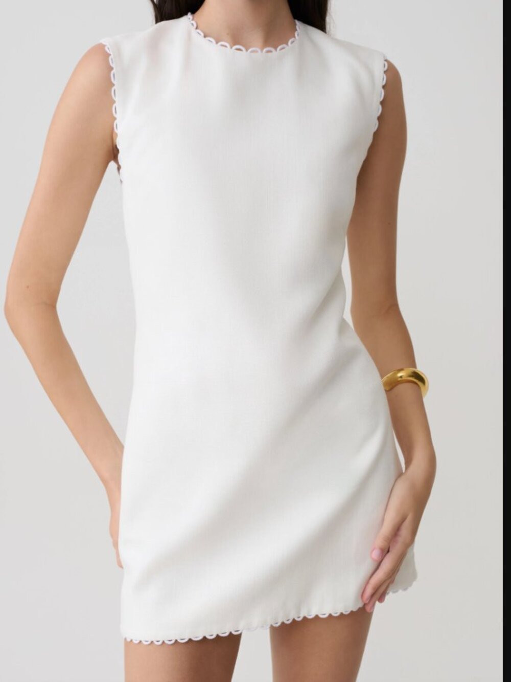 Meshki Antonella Linen Mini Dress